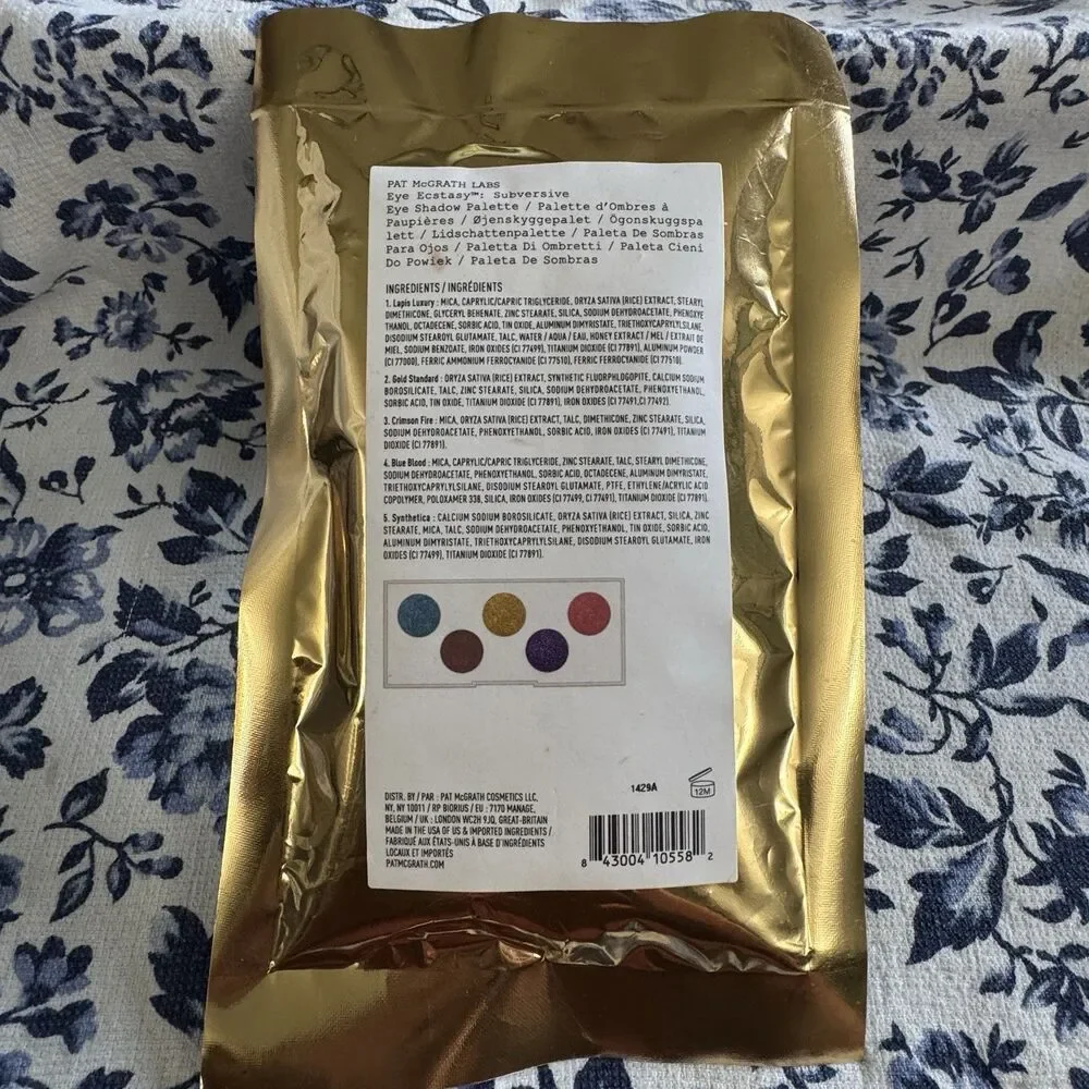 Pat McGrath Labs Eye Ecstasy Submersive Palette Eyeshadow Bright Colors Blue NIP